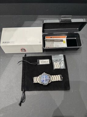 Luminox Stainless Steel Dive Watch with Blue Dial